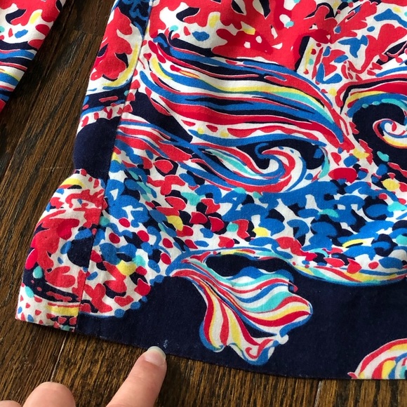 Lilly Pulitzer Women’s XXS Halibut Farrah Strapless Wide-Leg Jumpsuit w/Pockets - Picture 7 of 16